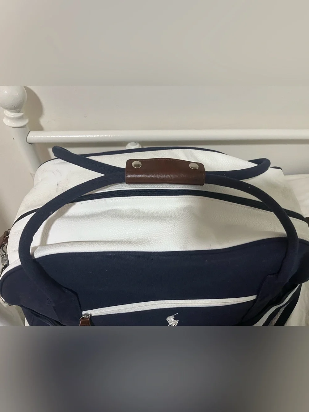 Polo Ralph Lauren Leather and fabric Duffel Bag